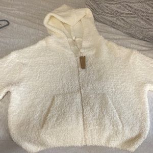 Skims Cozy Knit Zip Up Hoodie